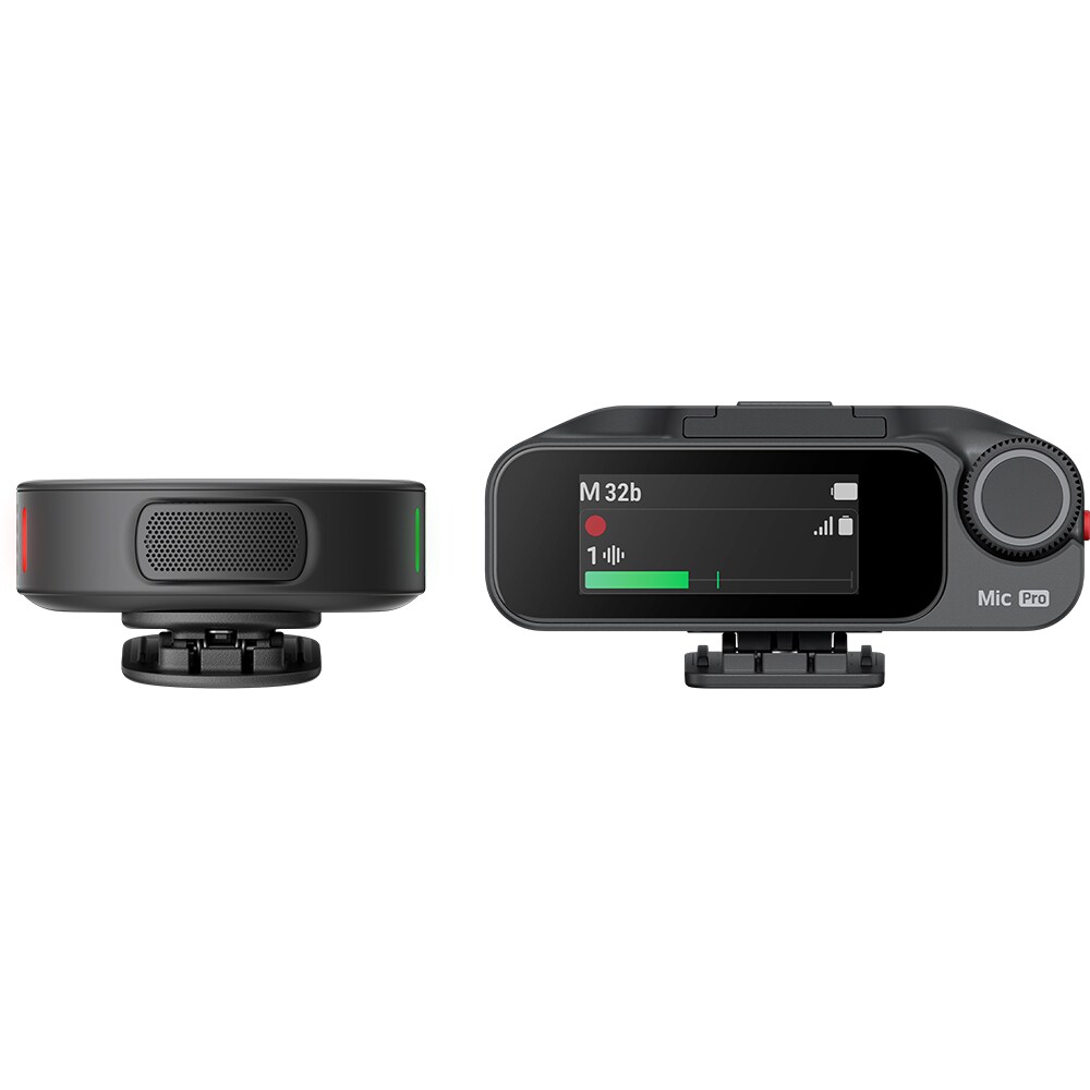 Microfon INSTA360 Mic Pro (1 TX + 1 RX), negru