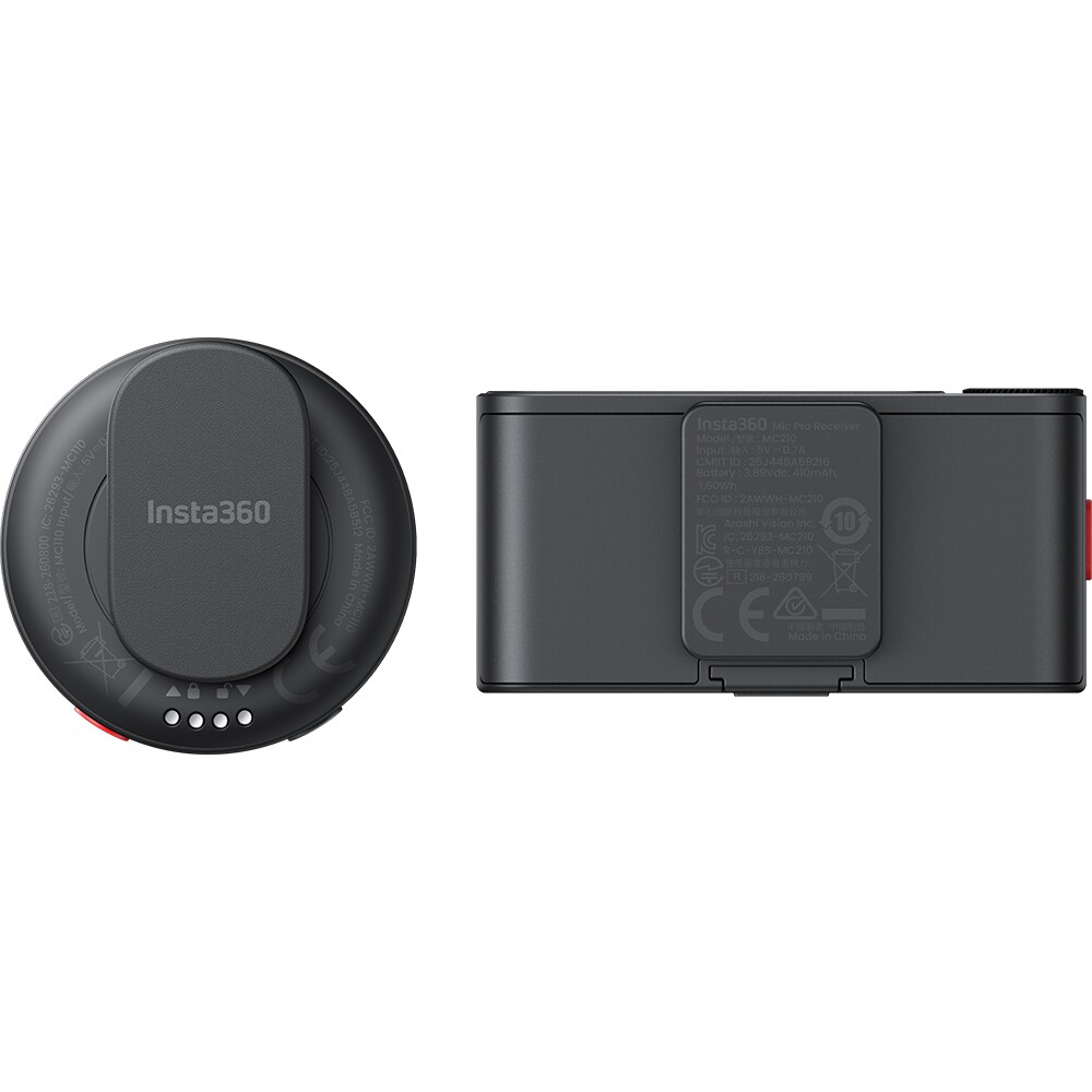 Microfon INSTA360 Mic Pro (1 TX + 1 RX), negru