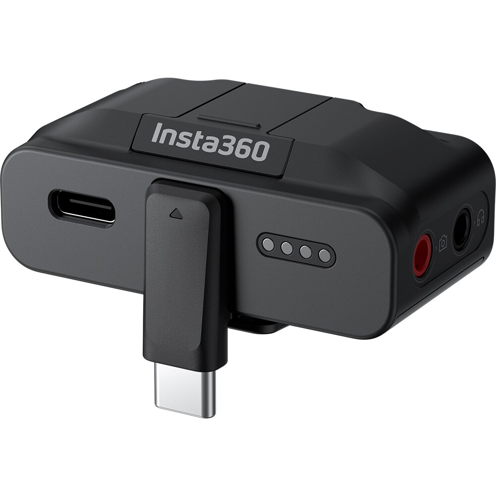 Microfon INSTA360 Mic Pro (1 TX + 1 RX), negru