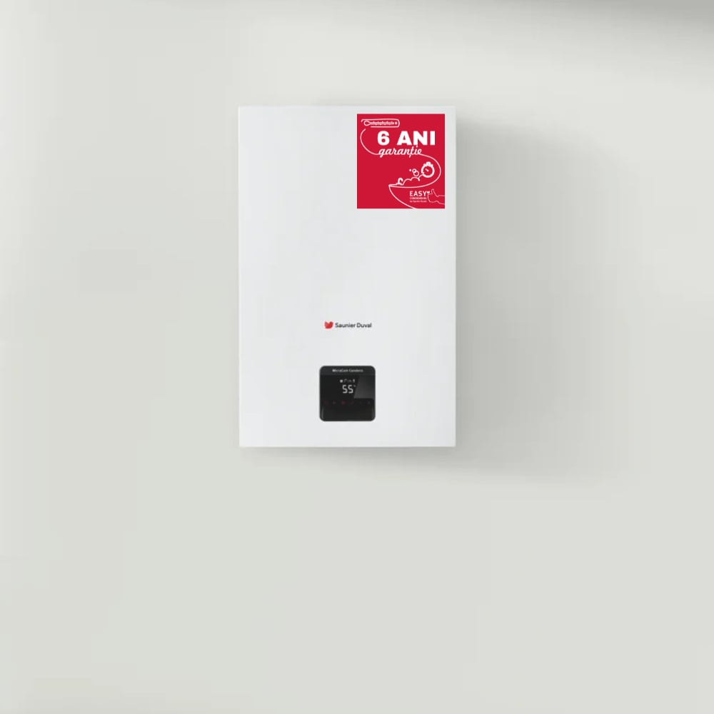 Centrala termica pe gaz in condensare SAUNIER DUVAL Micracom Condens 24-AS/2, 24 kW, IPX5, kit evacuare inclus