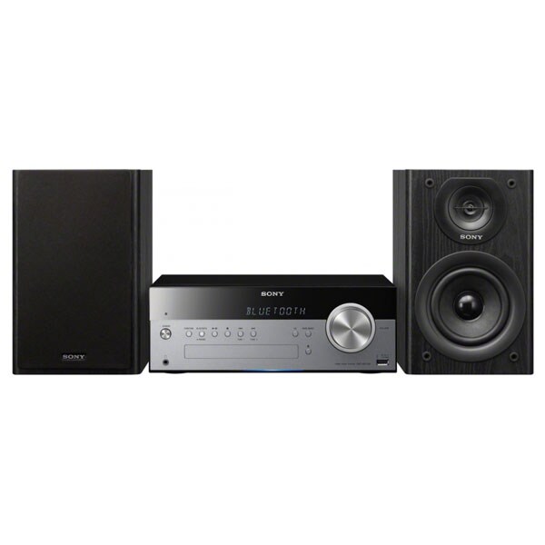 Microsistem audio SONY CMT-SBT100, 50W, Bluetooth, NFC, USB, CD, ngru-argintiu
