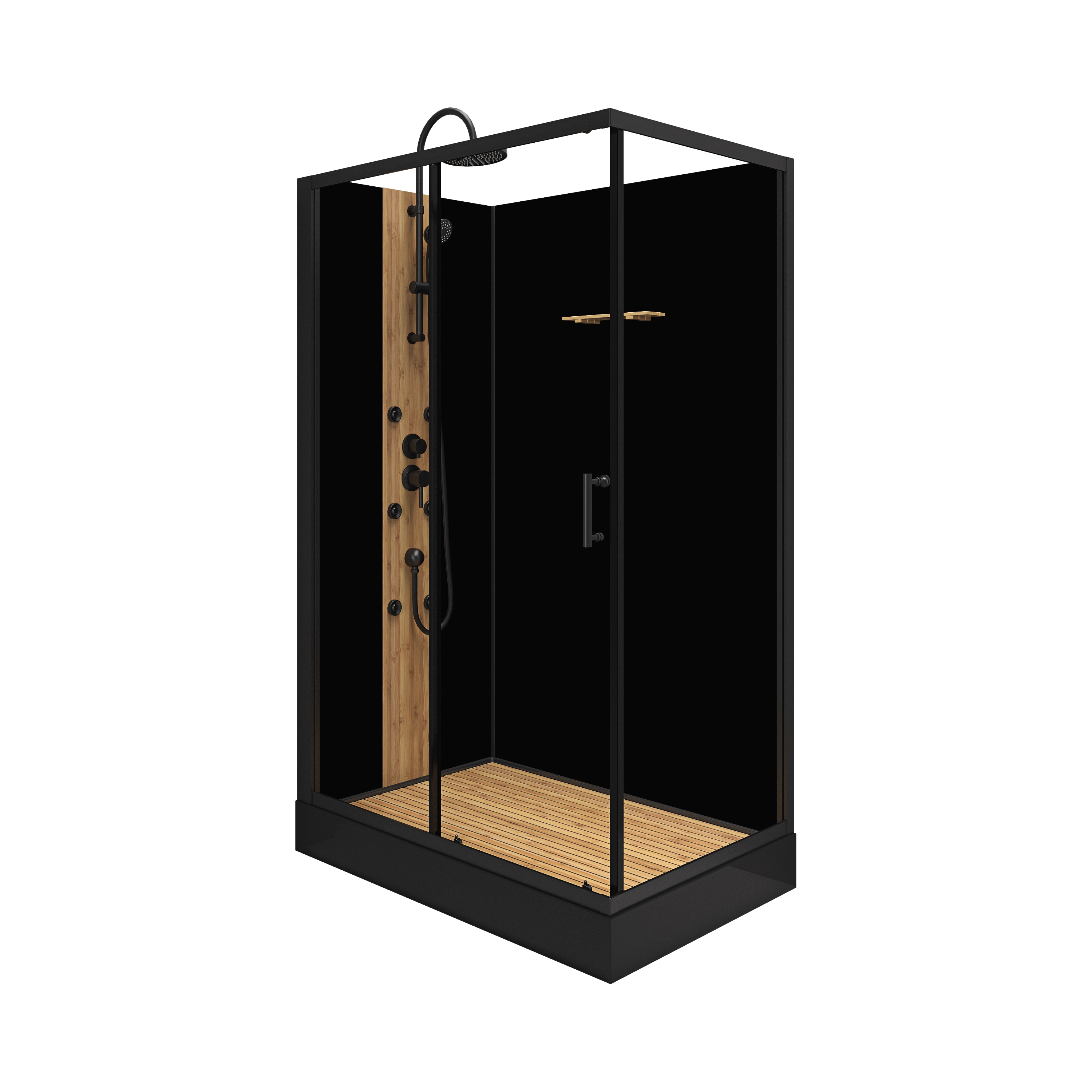 Cabina dus hidromasaj, dreptunghiulara, 120 x 80 cm  Bamboo