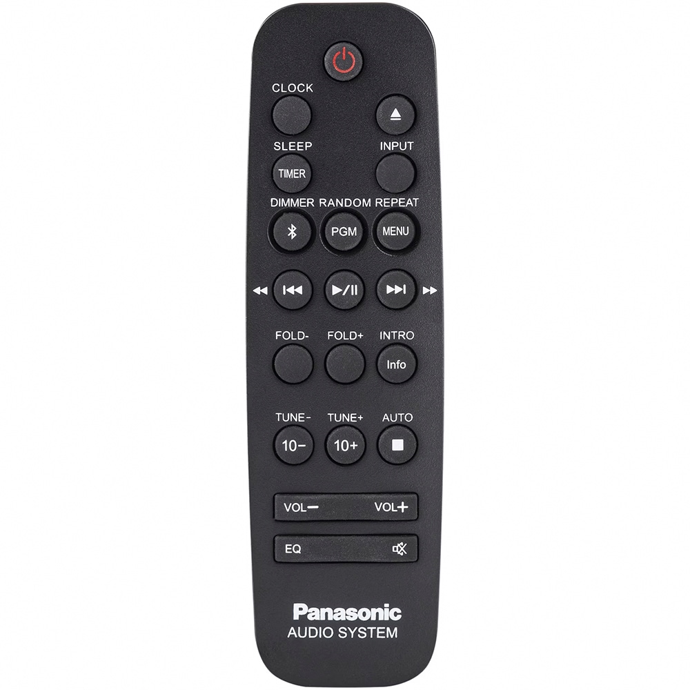 Microsistem audio PANASONIC SC-DM202EG-K, 24W, Bluetooth, USB, CD, Radio FM, negru