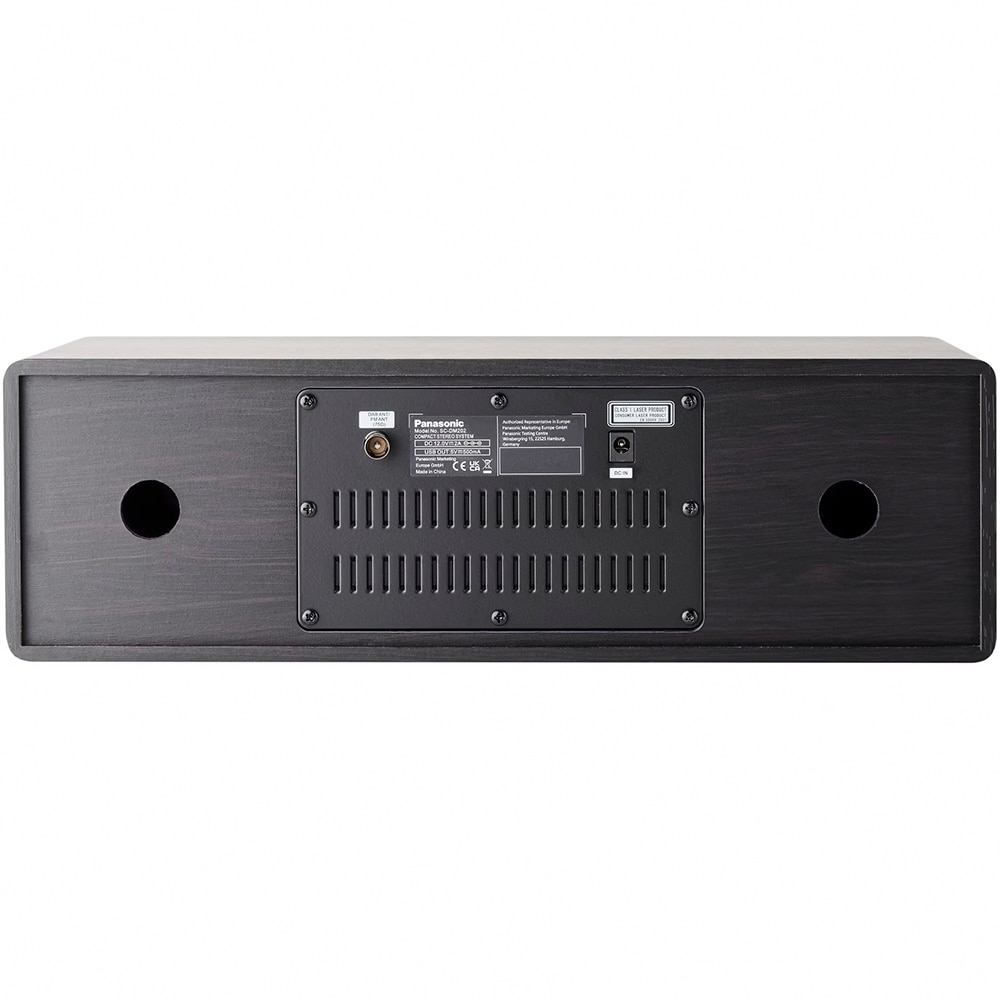 Microsistem audio PANASONIC SC-DM202EG-K, 24W, Bluetooth, USB, CD, Radio FM, negru