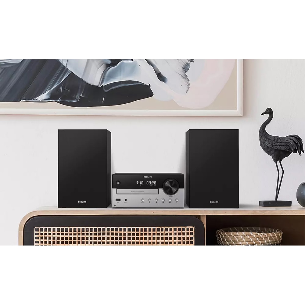 Microsistem PHILIPS TAM4205/12, 60W, Bluetooth, CD, USB, Radio, negru