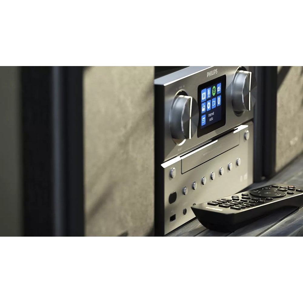 Microsistem PHILIPS TAM8905/10, 100W, Wi-FI, Bluetooth, CD, USB, Radio, negru