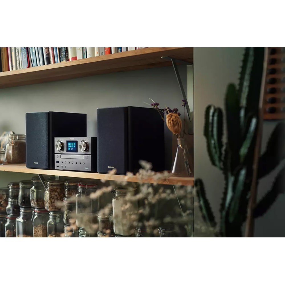 Microsistem PHILIPS TAM8905/10, 100W, Wi-FI, Bluetooth, CD, USB, Radio, negru