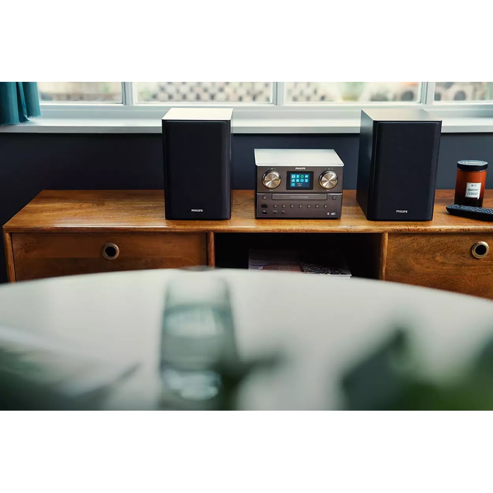 Microsistem PHILIPS TAM8905/10, 100W, Wi-FI, Bluetooth, CD, USB, Radio, negru