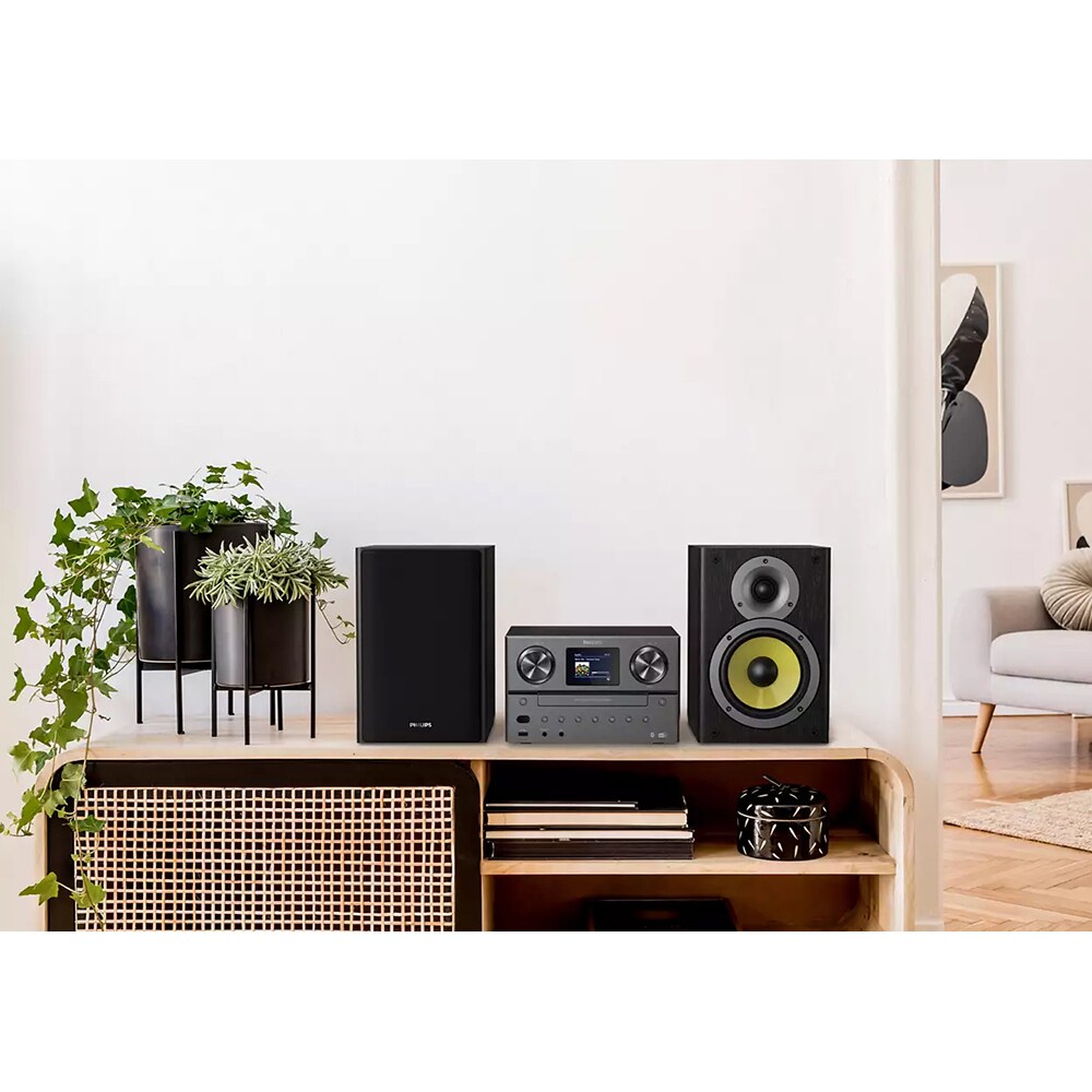 Microsistem PHILIPS TAM8905/10, 100W, Wi-FI, Bluetooth, CD, USB, Radio, negru