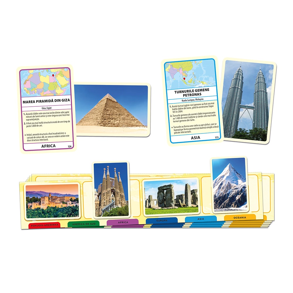Joc de societate TACTIC Minunile lumii 58116, 8 ani+, 2-6 jucatori