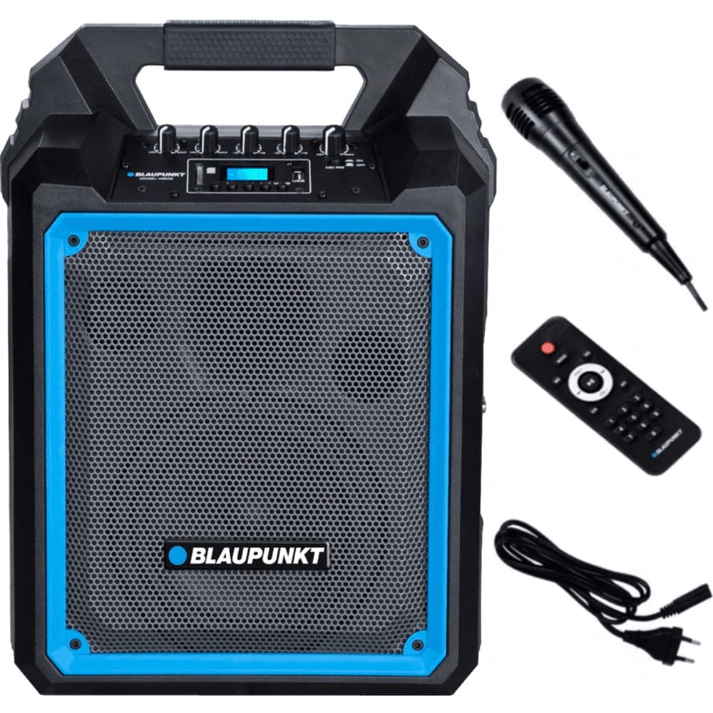 Boxa portabila BLAUPUNKT MB06, Bluetooth, Radio FM, Karaoke, negru