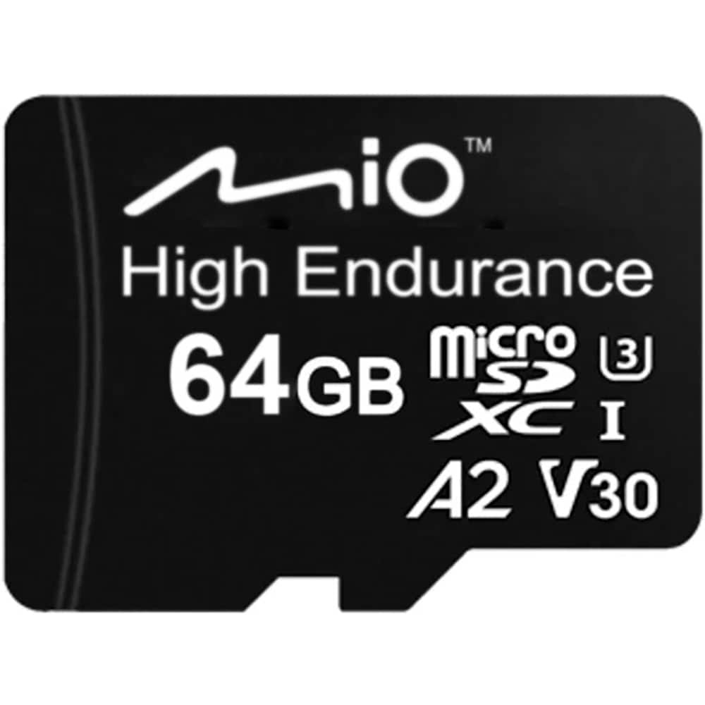Card de memorie MIO High-Endurance, microSD UHS-I, 64GB, U3, V30, A2