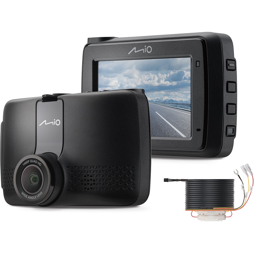 Camera auto DVR MIO MiVue 802W Pro, Quad HD, 2.7", Wi-Fi, G-Senzor + Kit parcare 