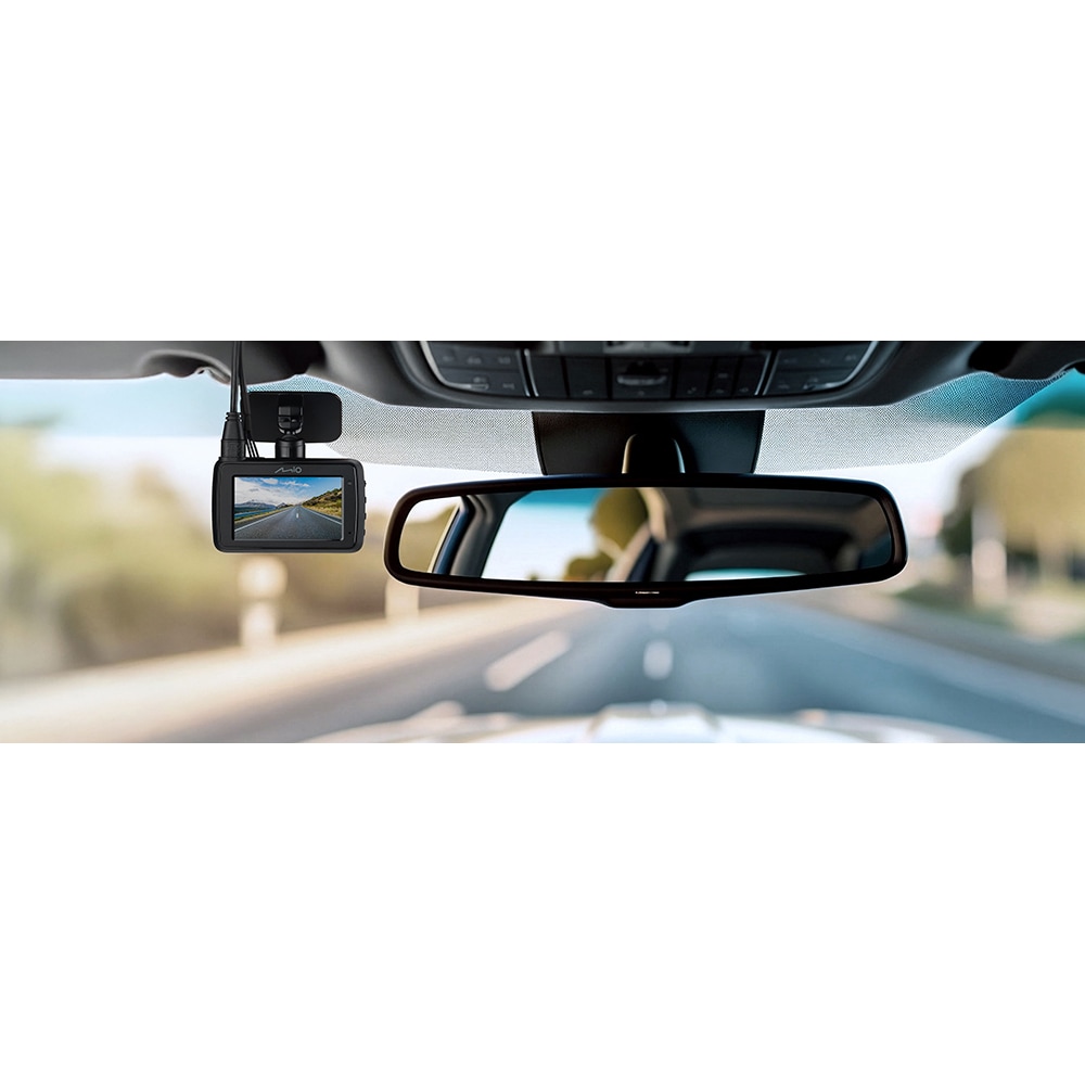 Camera auto duala DVR MIO MiVue 903WD Pro, Quad HD, 2.7", Wi-Fi, G-Senzor + Kit parcare