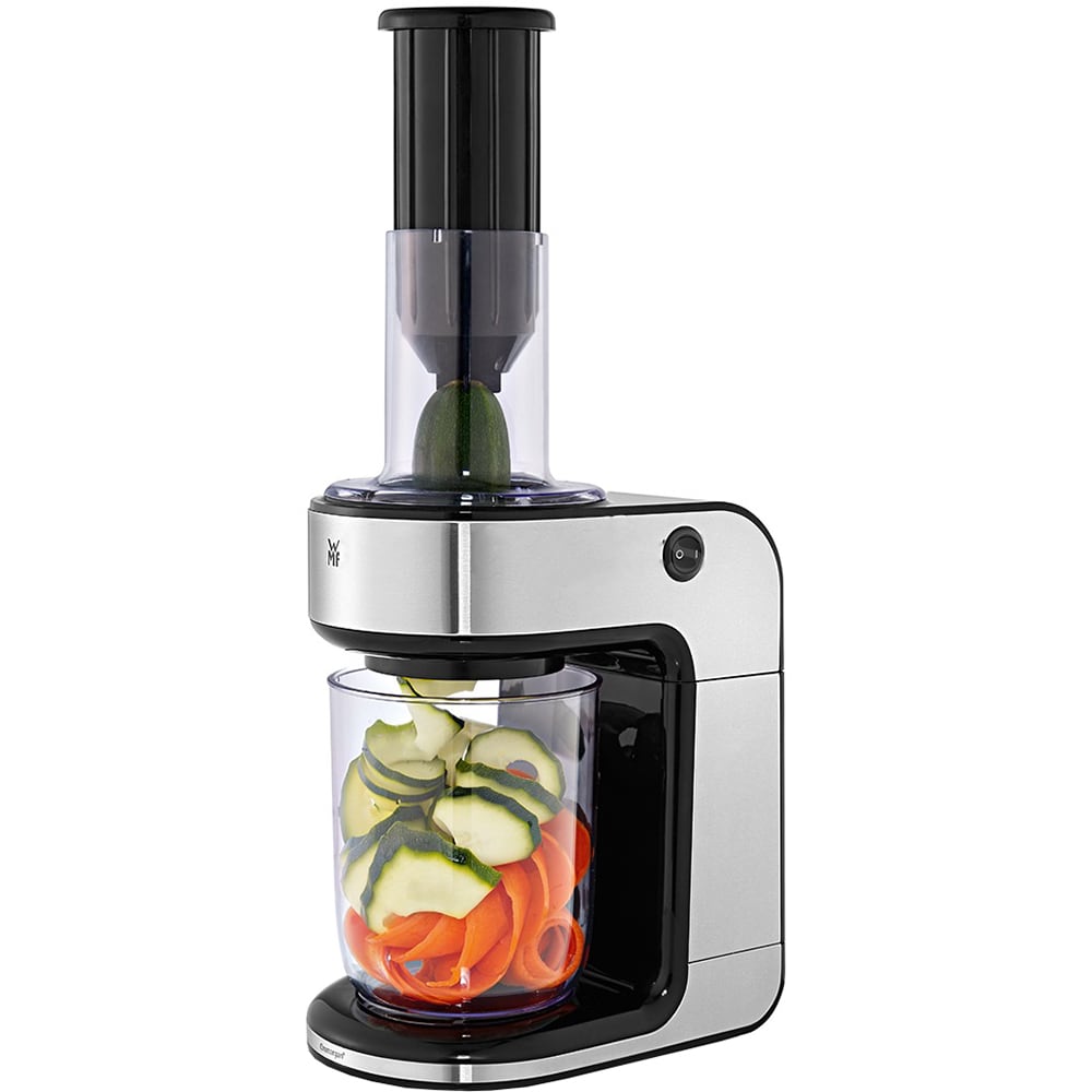 Mini tocator WMF Kult X 416480011, 1.25l, 80W, 1 treapta viteza, argintiu-negru