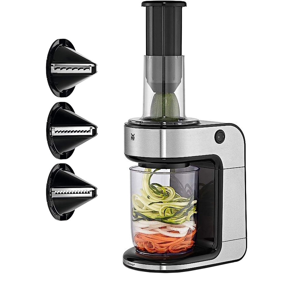 Mini tocator WMF Kult X 416480011, 1.25l, 80W, 1 treapta viteza, argintiu-negru