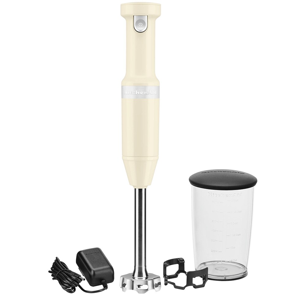 Mixer vertical KITCHENAID 5KHBBV53EAC, 0.7l, 8V, 2 trepte viteza, crem-negru