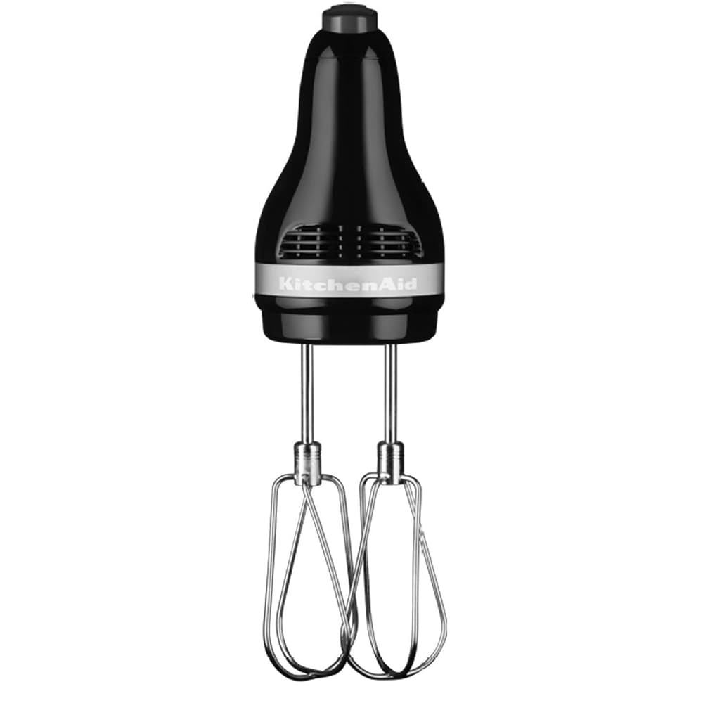 Mixer de mana KITCHENAID Classic 5KHM5110EOB, 85W, 5 trepte viteza, negru lucios-argintiu