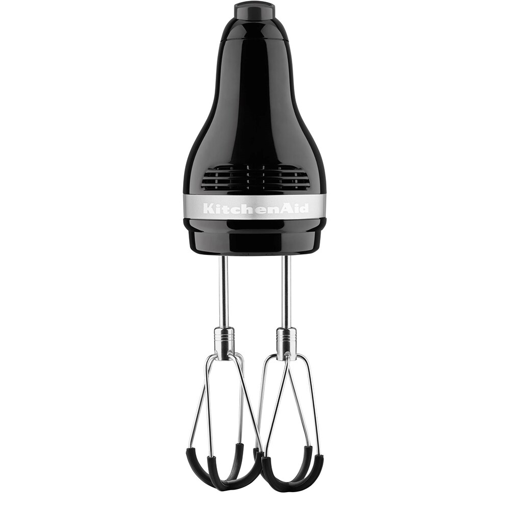 Mixer de mana KITCHENAID 5KHM6118EOB, 60W, 6 trepte viteza, negru lucios-argintiu