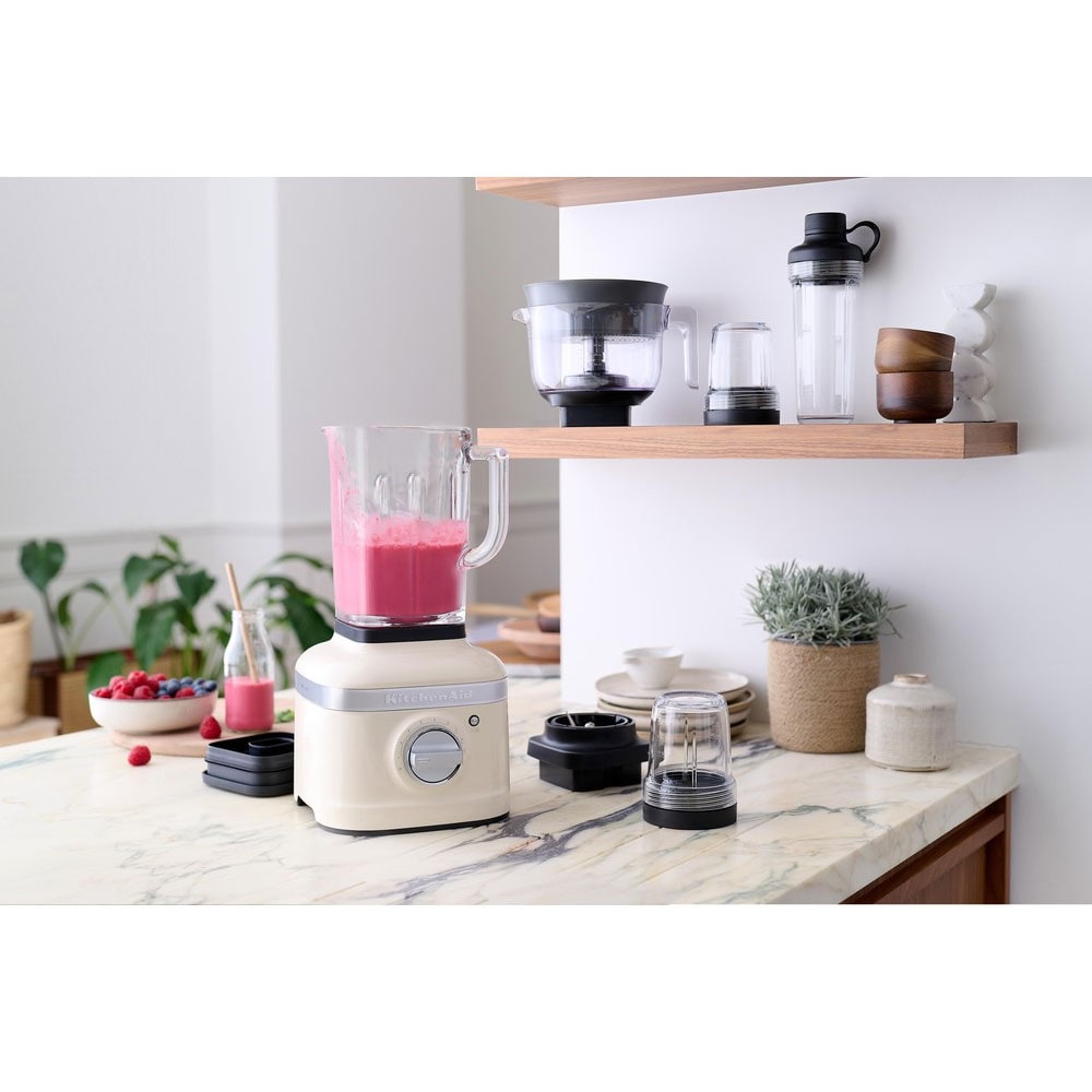Blender KITCHENAID K400 Artisan 5KSB4026, 1.4l, 1200W, 5 trepte de viteza, crem-negru