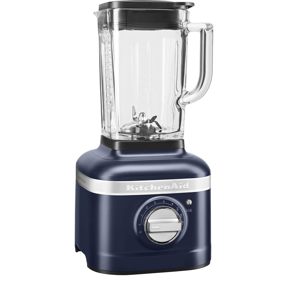 Blender KITCHENAID Artisan K400 5KSB4026EIB, 1.4l, 1200W, 5 trepte de viteza, albastru inchis-negru