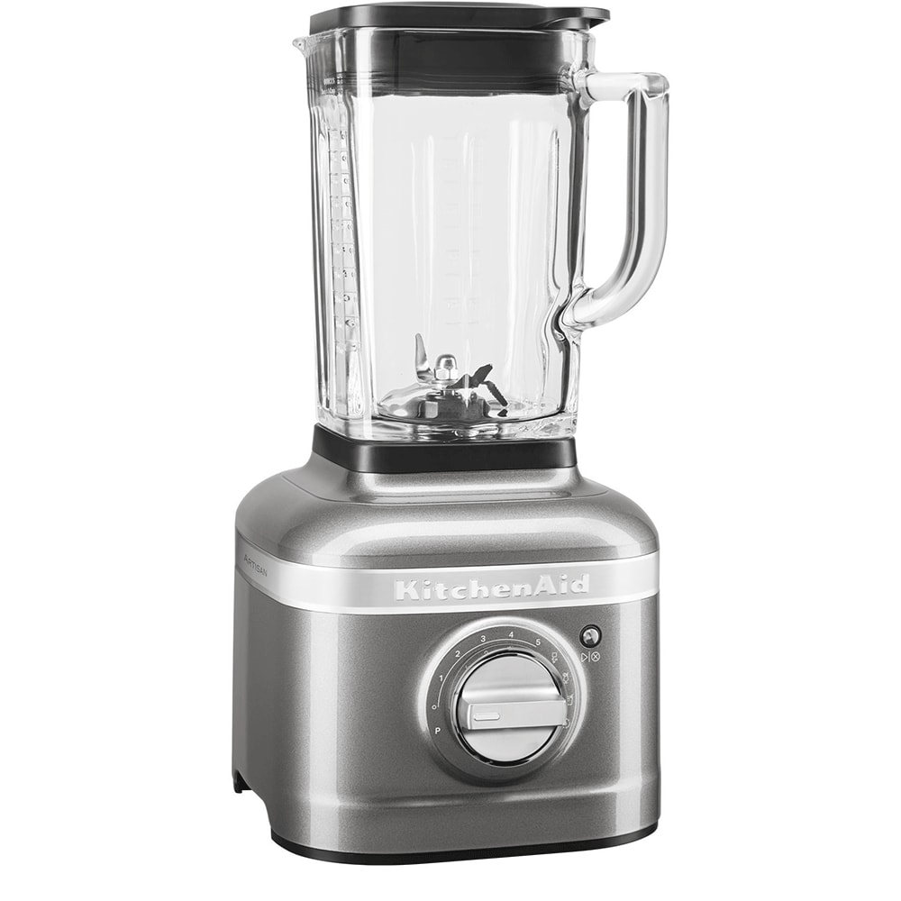 Blender KITCHENAID Artisan K400 5KSB4026EMS, 1.4l, 1200W, 5 trepte de viteza, argintiu-negru