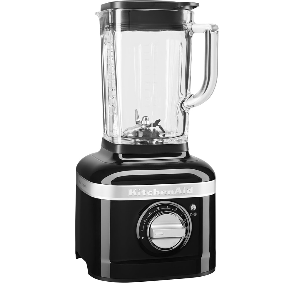 Blender KITCHENAID Artisan K400 5KSB4026EOB, 1.4l, 1200W, 5 trepte de viteza, negru lucios-argintiu