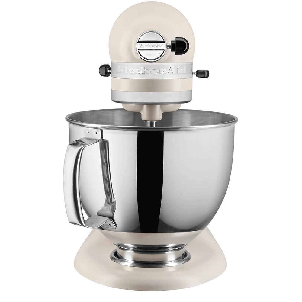 Mixer cu bol KITCHENAID Artisan model 125 5KSM125EMH, 4.8l, 300W, 10 trepte viteza, bej-argintiu