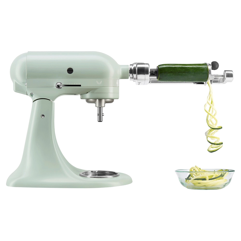 Mixer cu bol KITCHENAID Artisan model 180 Design Edition 5KSM180LEELB, 4.7l, 300W, 10 trepte viteza, verde deschis-auriu