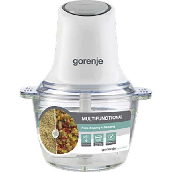 Mini tocator GORENJE S501GW, 1l, 500W, 1 treapta viteza, alb