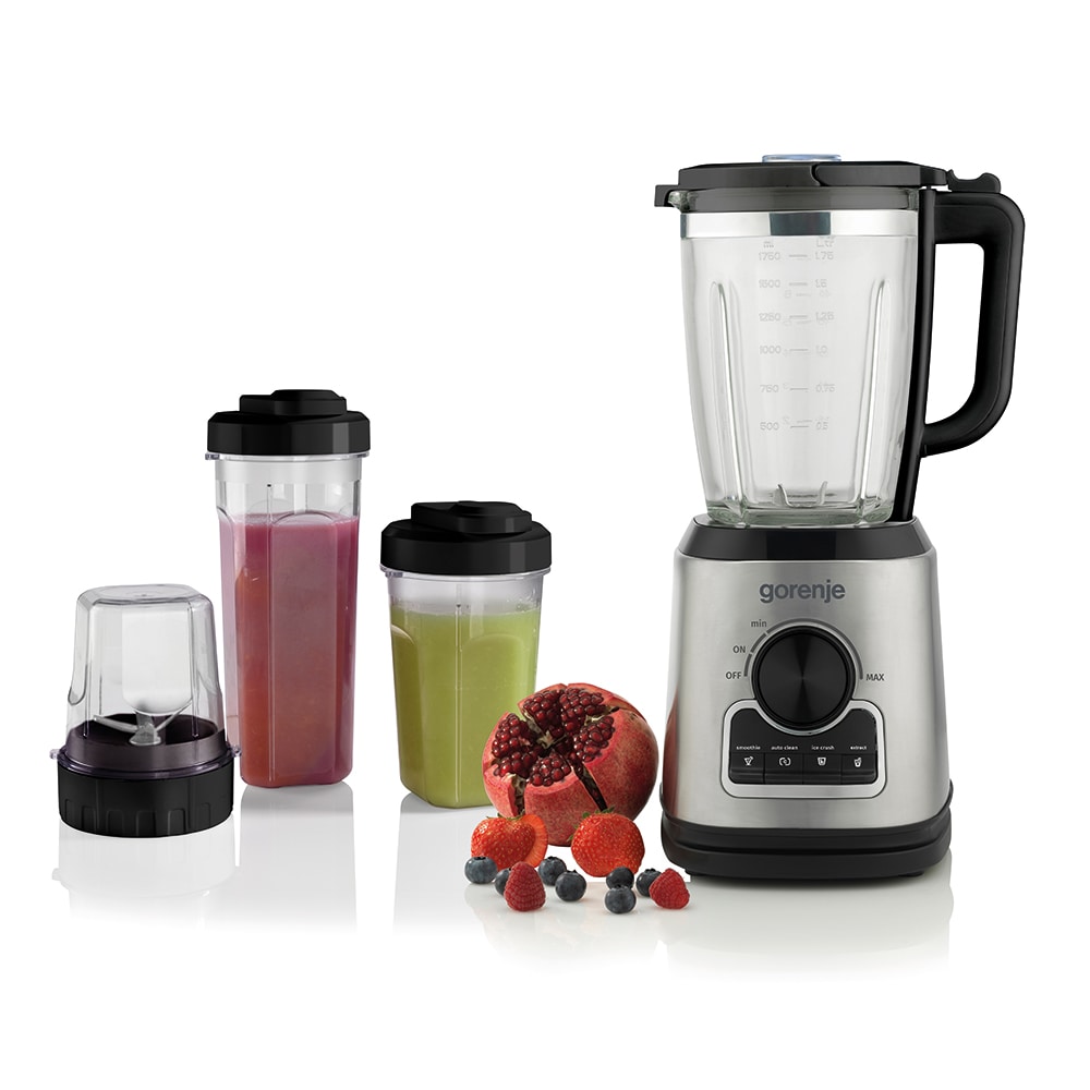 Blender GORENJE B1400BE, 1.75l, 1400W, 4 trepte viteza, argintiu-negru