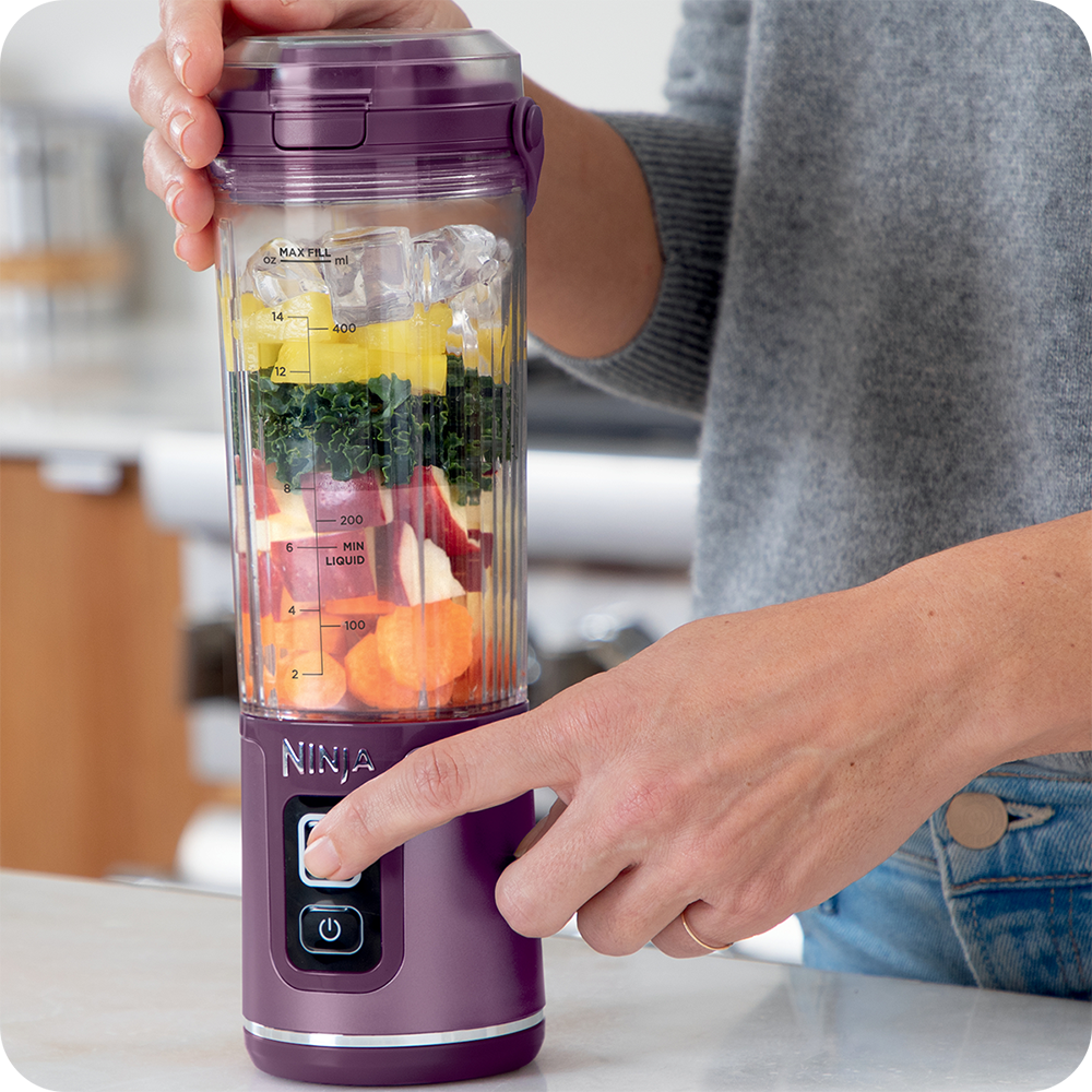 Blender portabil NINJA Blast BC151EUPR, 0.53l, 1 treapta viteza, mov