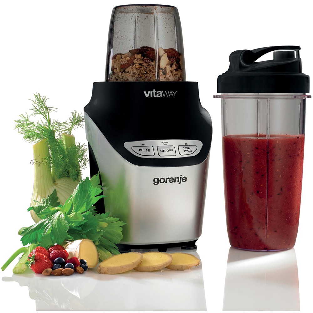 Blender GORENJE BN1000MB, 1l, 1000W, 2 trepte viteza, argintiu-negru