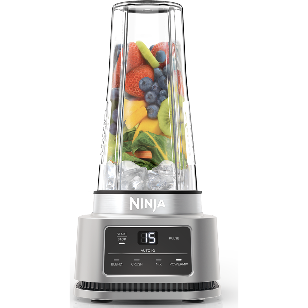 Blender NINJA Foodi Power Nutri CB100EU1, 0.7l, 1100W, 1 treapta viteza, gri-argintiu