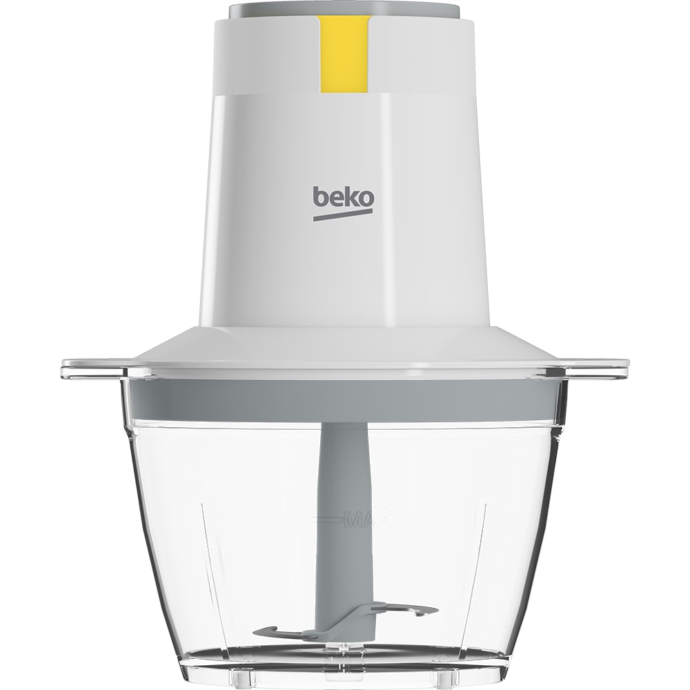 Mini tocator BEKO CHP62522W, 0.5l, 500W, 1 treapta viteza, alb-gri