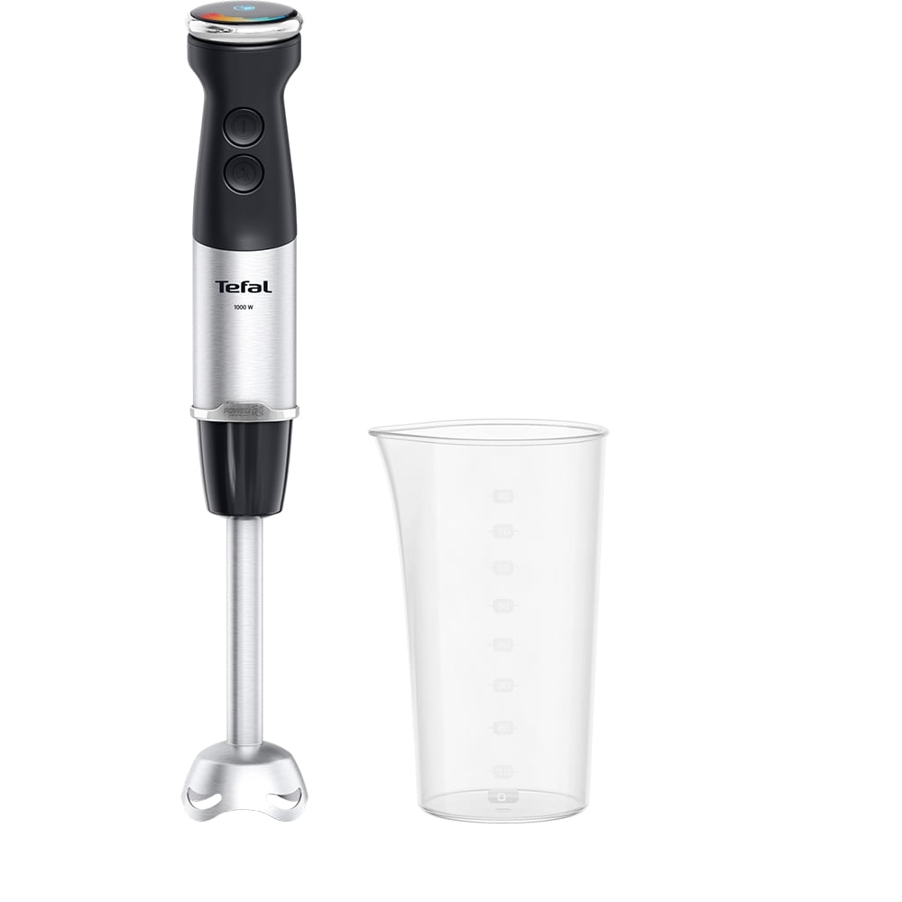 Mixer vertical TEFAL Quickchef+ HB67E830, 0.8l, 1000W, 20 trepte viteza, negru-argintiu