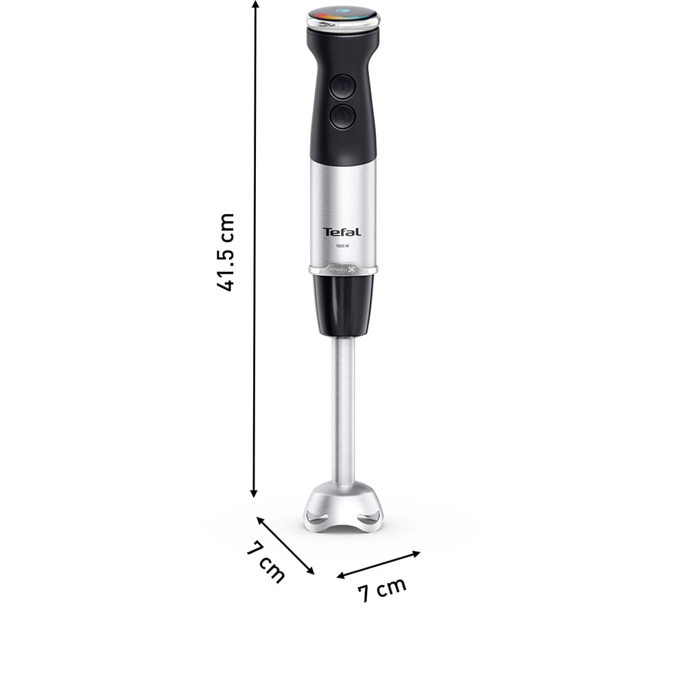 Mixer vertical TEFAL Quickchef+ HB67E830, 0.8l, 1000W, 20 trepte viteza, negru-argintiu