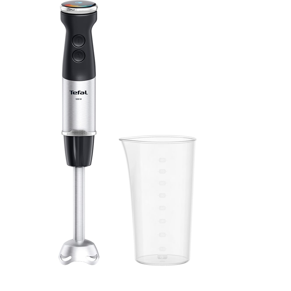 Mixer vertical TEFAL Quickchef+ HB67G830, 0.8l, 1000W, 20 trepte viteza, negru-argintiu