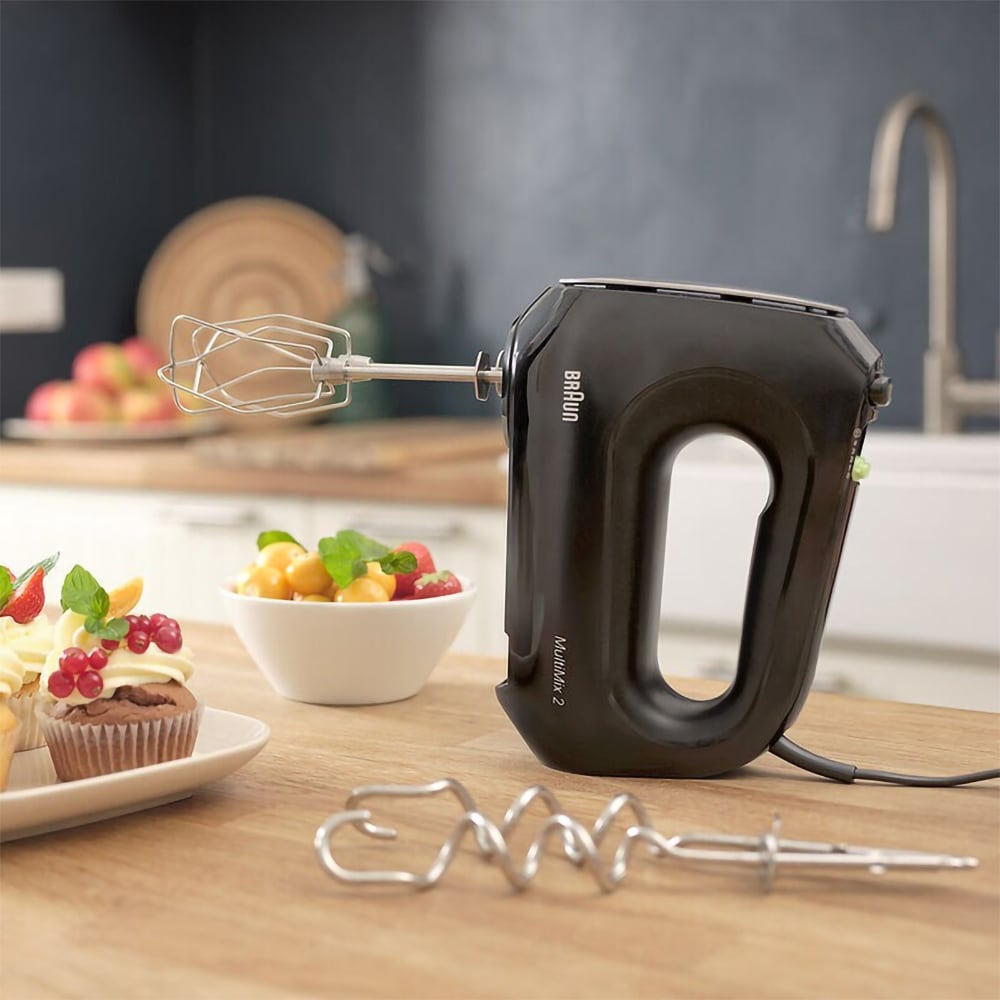 Mixer de mana BRAUN MultiMix 2 HM2110BK, 500W, 4 trepte viteza, negru