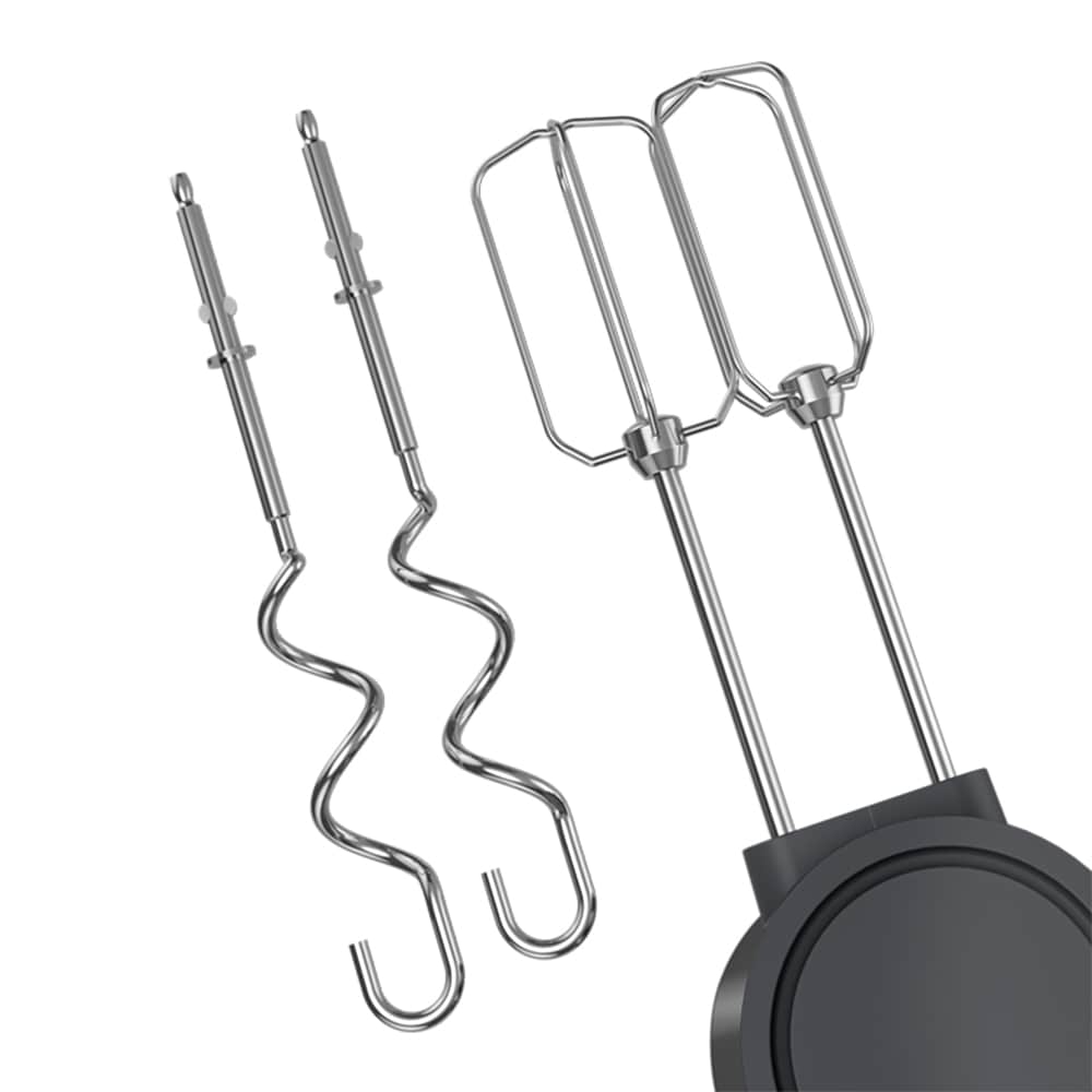 Mixer de mana GRUNDIG Delisia Novus HM7140, 500W, 4 trepte viteza, gri inchis-negru