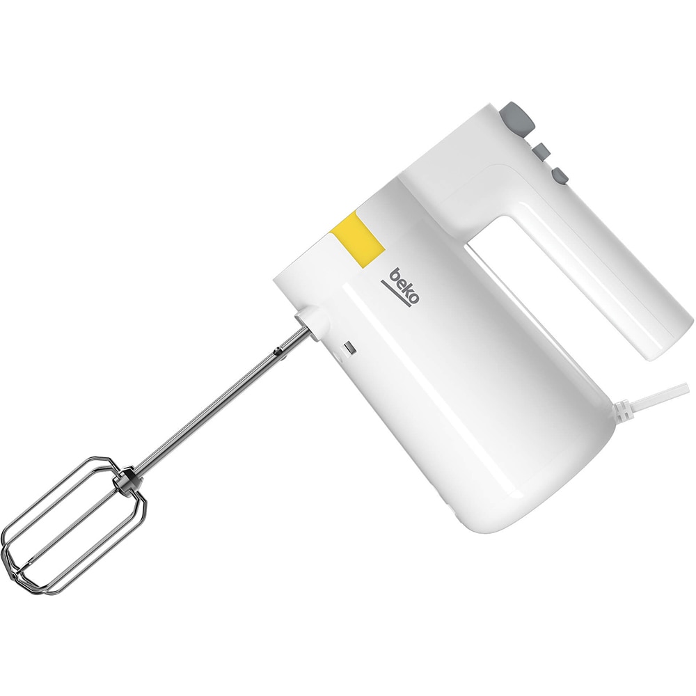 Mixer de mana BEKO HMM62404W, 425W, 5 trepte viteza, alb-gri