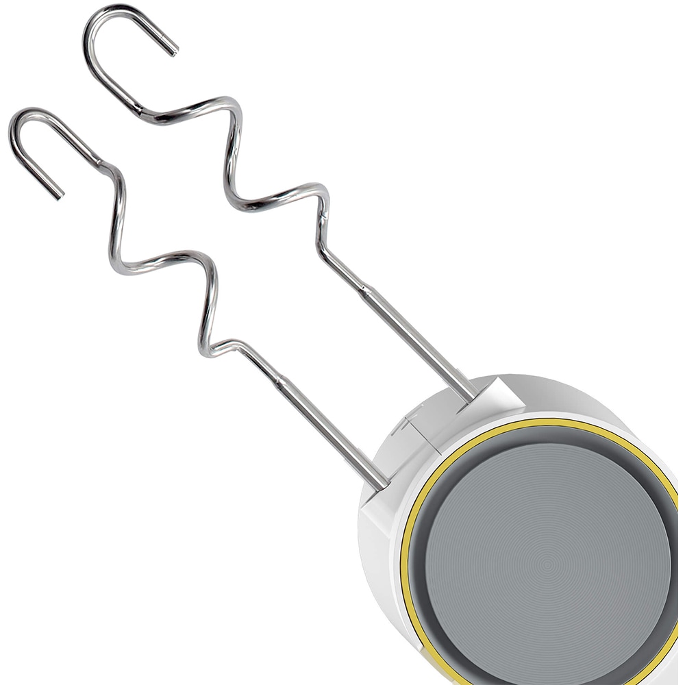 Mixer de mana BEKO HMM62404W, 425W, 5 trepte viteza, alb-gri