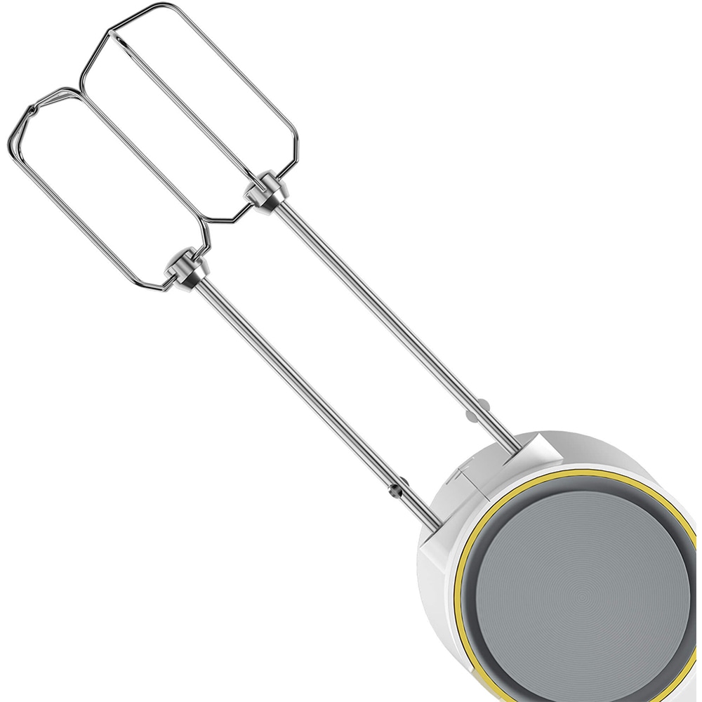 Mixer de mana BEKO HMM62404W, 425W, 5 trepte viteza, alb-gri