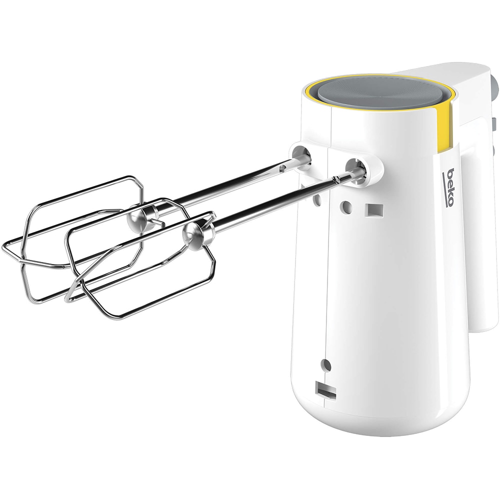 Mixer de mana BEKO HMM62404W, 425W, 5 trepte viteza, alb-gri