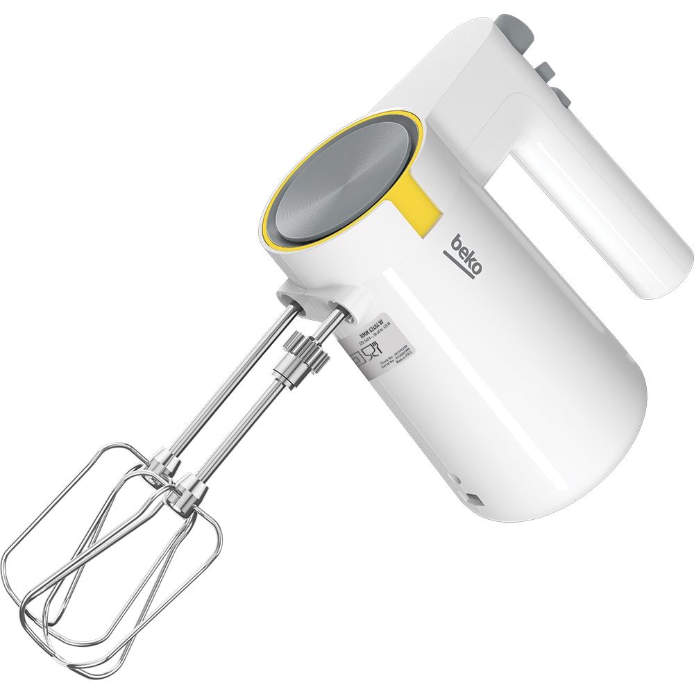 Mixer cu bol BEKO HMM62444W, 3l, 425W, 5 trepte viteza, alb-gri