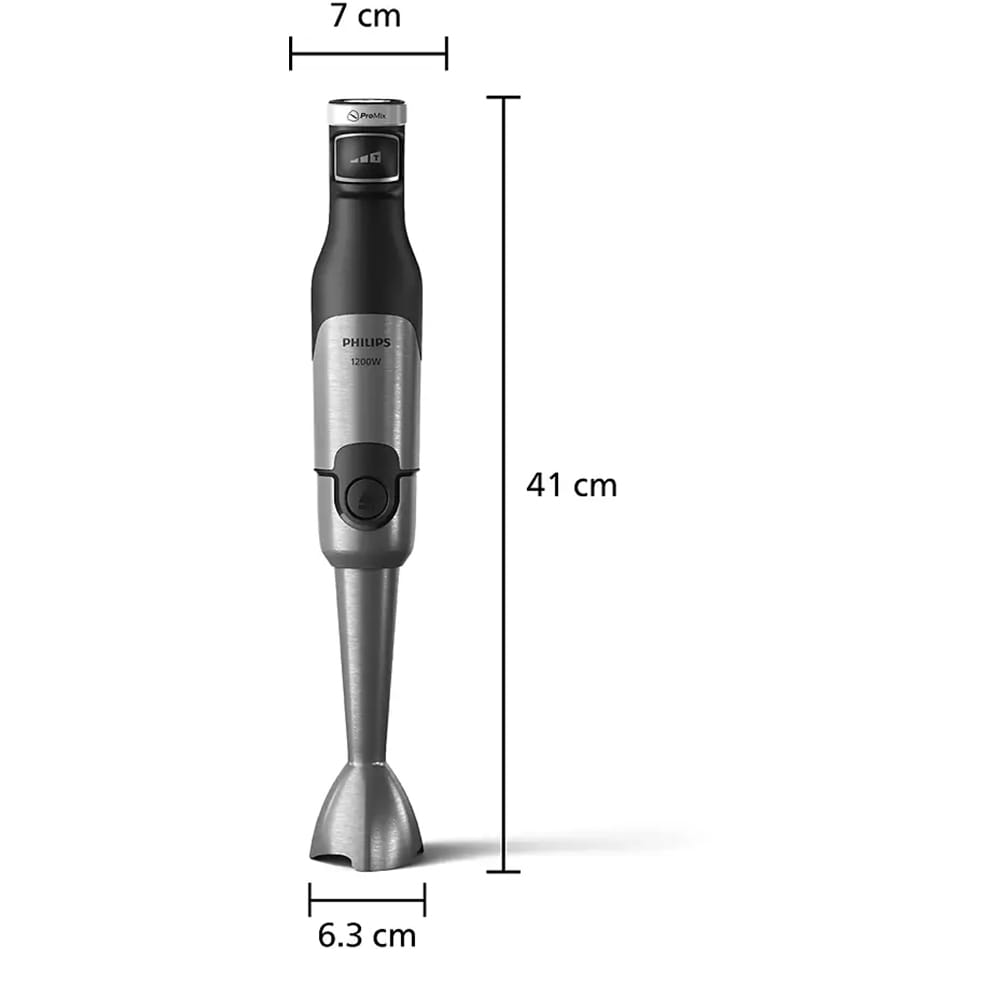 Mixer vertical PHILIPS Seria 5000 HR2685/00, 1.7l, 1200W, 2 trepte viteza, negru-argintiu