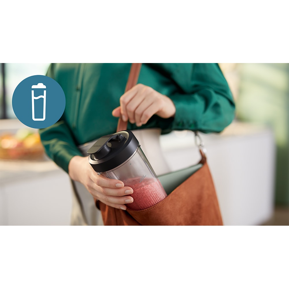 Blender PHILIPS Seria 5000 HR2767/00, 0.7l, 1000W, viteza variabila, argintiu-negru