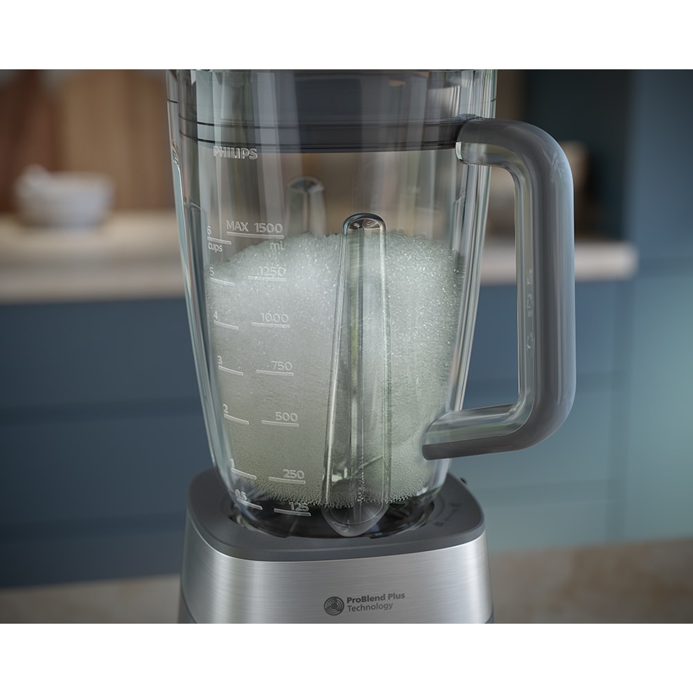Blender PHILIPS Seria 5000 HR3020/20, 2l, 1000W, 3 trepte viteza, gri inchis-argintiu