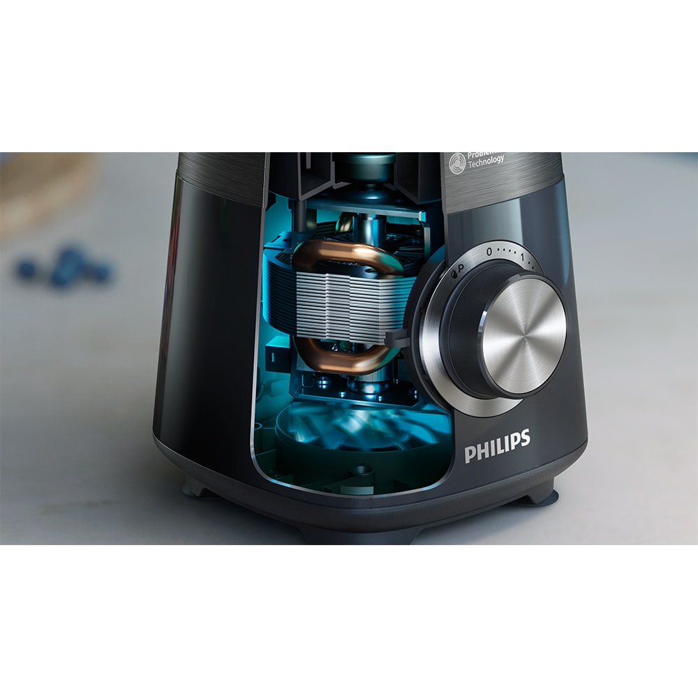 Blender PHILIPS Seria 5000 HR3032/00, 0.7l, 1200W, 3 treapta viteza, negru-argintiu inchis