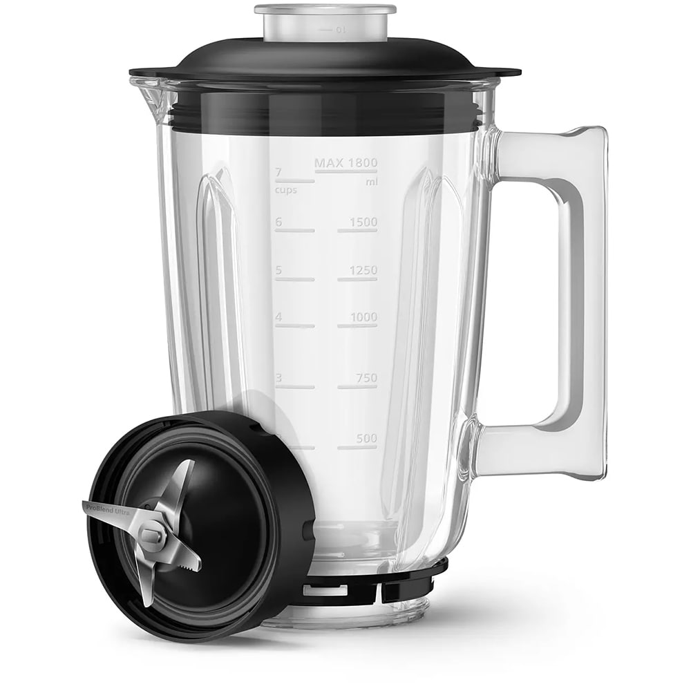 Blender PHILIPS Seria 7000 HR3760/10, 2l, 1500W, 12 trepte viteza, argintiu-negru